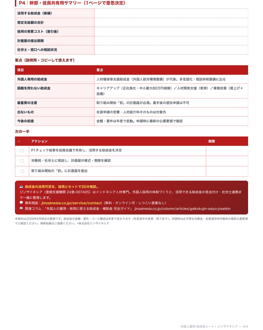 P.4 幹部・役員共有用サマリー